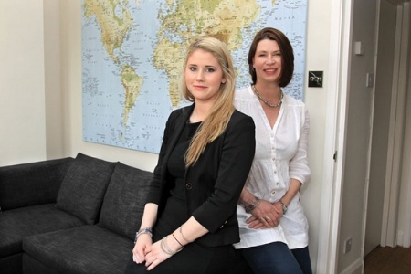 Sarah Wrixon and Hattie Wrixon