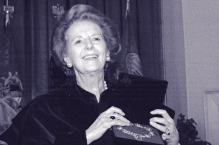 Margaret Thatcher (B&amp;W)