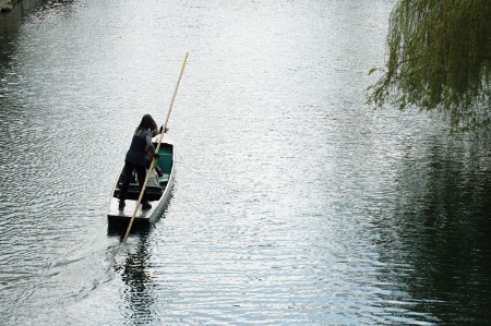 Punting on the river