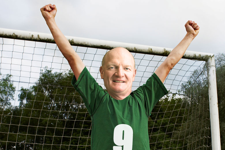 David Willetts celebrating football/soccer victory David Willetts celebrating football/soccer victory