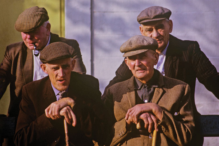 Group of old men, Dumphries, 1995 Group of old men, Dumphries, 1995