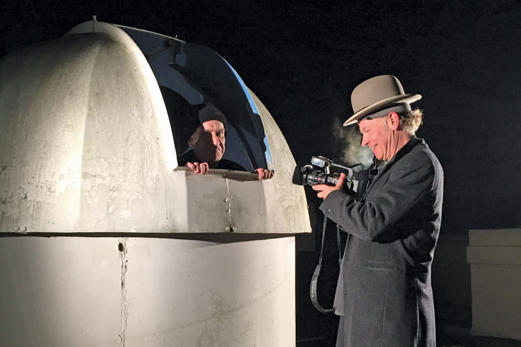 Julien Temple filming Wilko Johnson for The Ecstasy of Wilko Johnson Julien Temple filming Wilko Johnson for The Ecstasy of Wilko Johnson