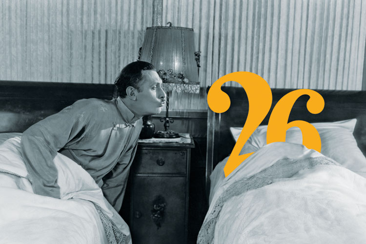Man kissing number twenty-six in bed Man kissing number twenty-six in bed