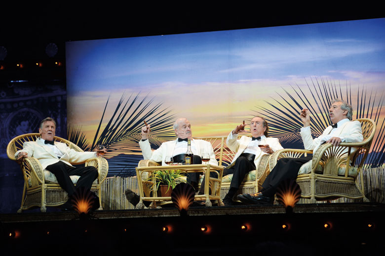 Monty Python performing onstage Monty Python performing onstage