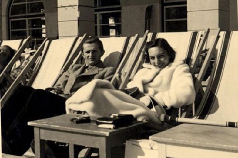 Asllan and Leman Ypi on honeymoon in Cortina D’Ampezzo, 1941 Asllan and Leman Ypi on honeymoon in Cortina D’Ampezzo, 1941