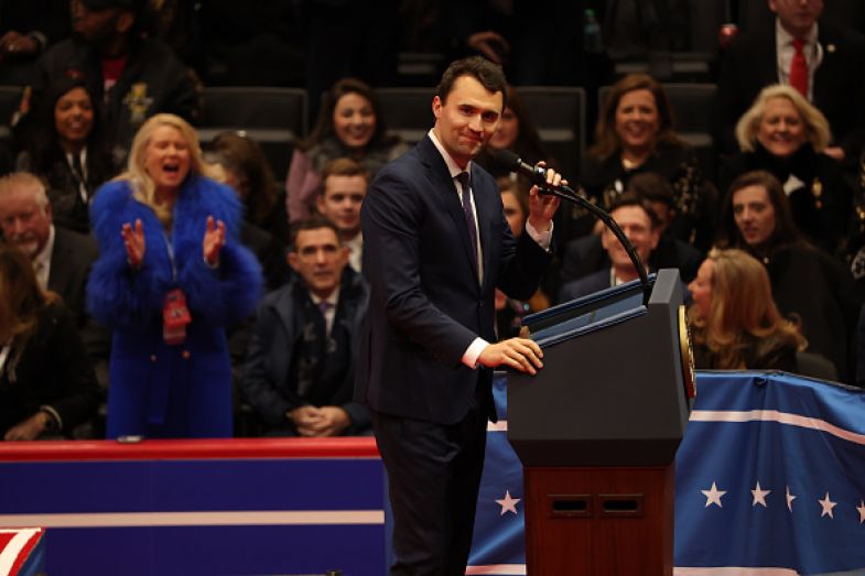 Charlie Kirk speaks at Donald Trump's inauguration on 20 January 2025 