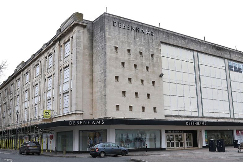 Debenhams on The Oxbode, Gloucester 2020 Debenhams on The Oxbode, Gloucester 2020