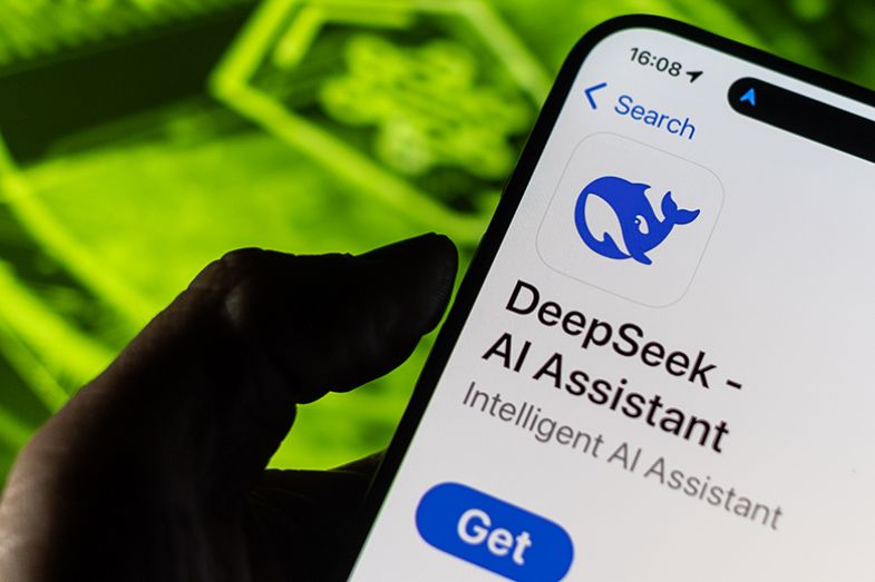 photo illustration a smartphone screen displays the logo for the app for Chinese AI company DeepSeek photo illustration a smartphone screen displays the logo for the app for Chinese AI company DeepSeek