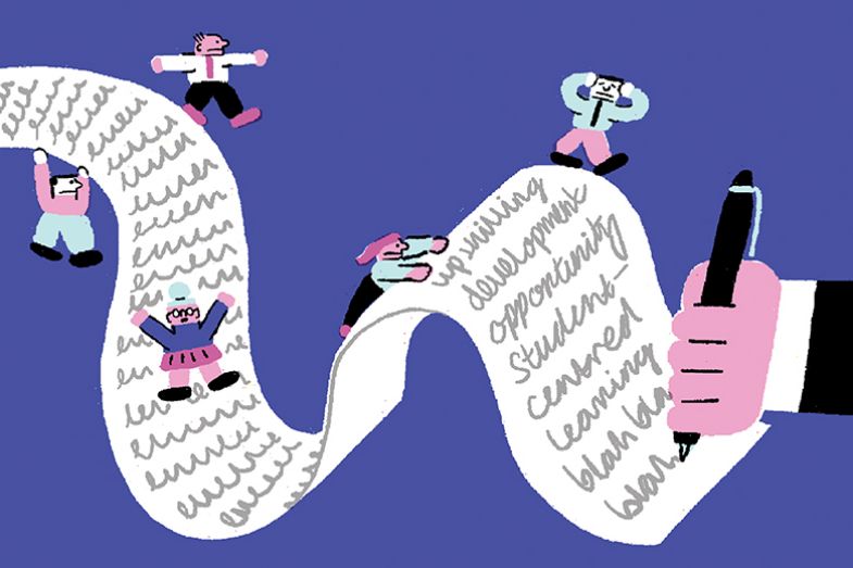 Illustration of writing