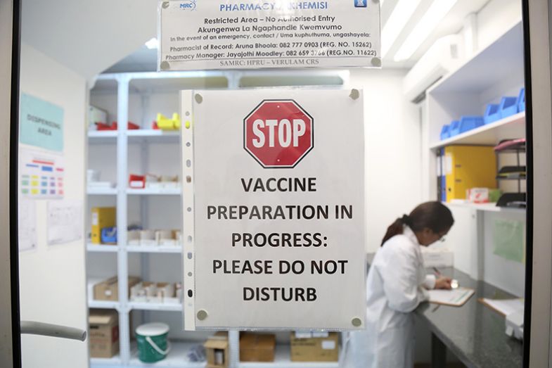 Pharmacist Aruna Bhoola works in the laboratory where the HIV vaccines are prepared in Verulem, KwaZulu-Natal, South Africa Pharmacist Aruna Bhoola works in the laboratory where the HIV vaccines are prepared in Verulem, KwaZulu-Natal, South Africa