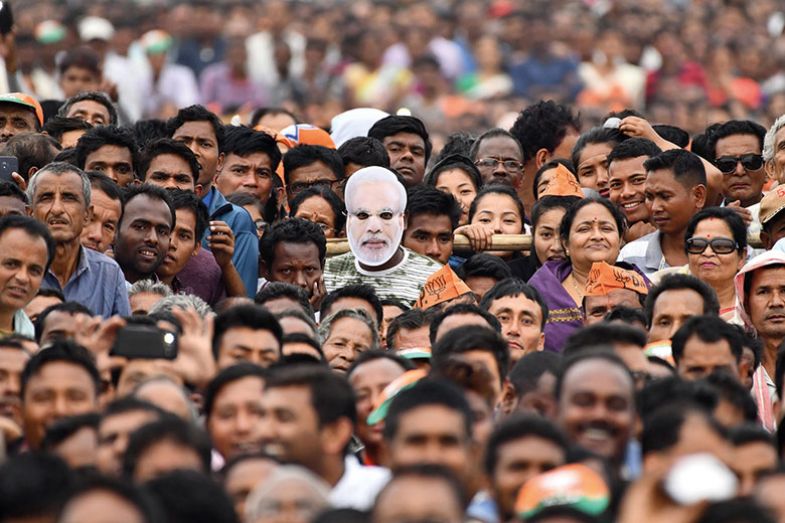 Crowd in India Crowd in India