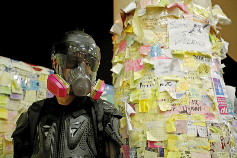 Lennon wall in Hong Kong Lennon wall in Hong Kong