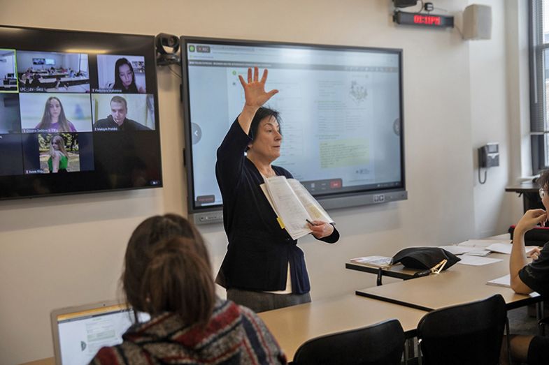 Many universities pivoted to online teaching at the start of the war Many universities pivoted to online teaching at the start of the war