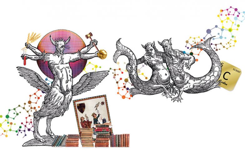 Illustration of mythical creatures Illustration of mythical creatures