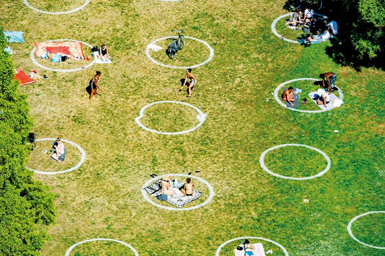 circles in a park circles in a park