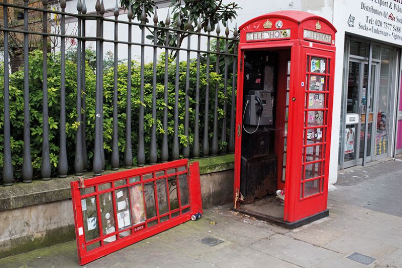 Red phone box
