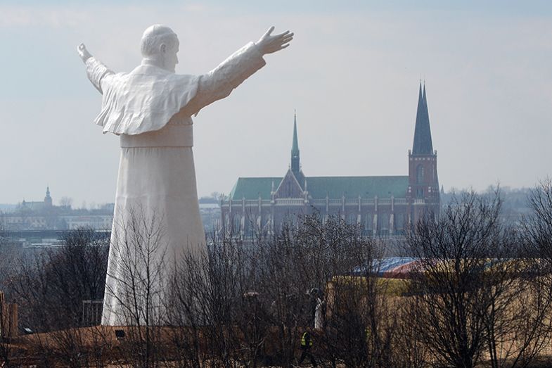 World’s tallest statue of late pope John Paul II, in the Polish city of Czestochowa World’s tallest statue of late pope John Paul II, in the Polish city of Czestochowa