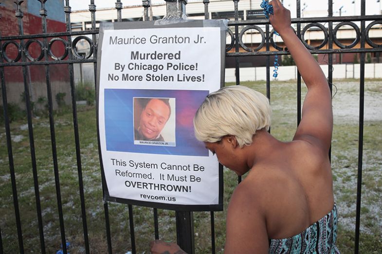 Photograph of someone shot and killed in Chicago Photograph of someone shot and killed in Chicago