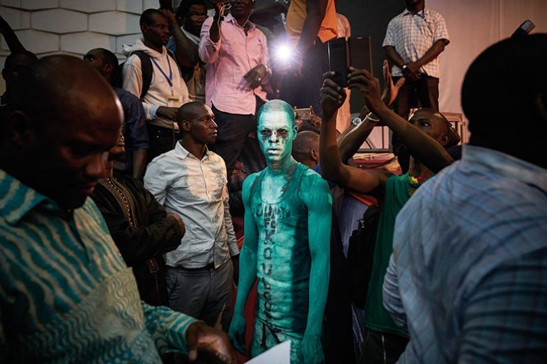 Protester in Mali Protester in Mali