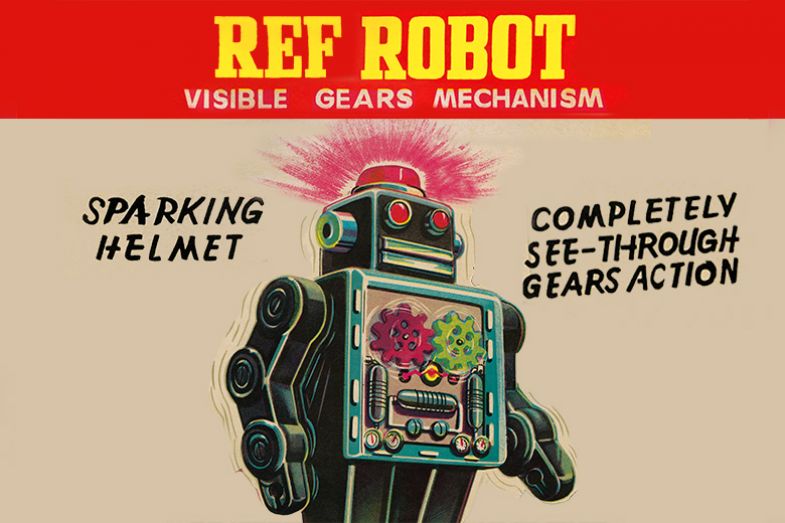A REF robot with “see-through gear action”, illustrating that if generative AI is used for the REF then transparency is essential to legitimate academic evaluation. A REF robot with “see-through gear action”, illustrating that if generative AI is used for the REF then transparency is essential to legitimate academic evaluation.