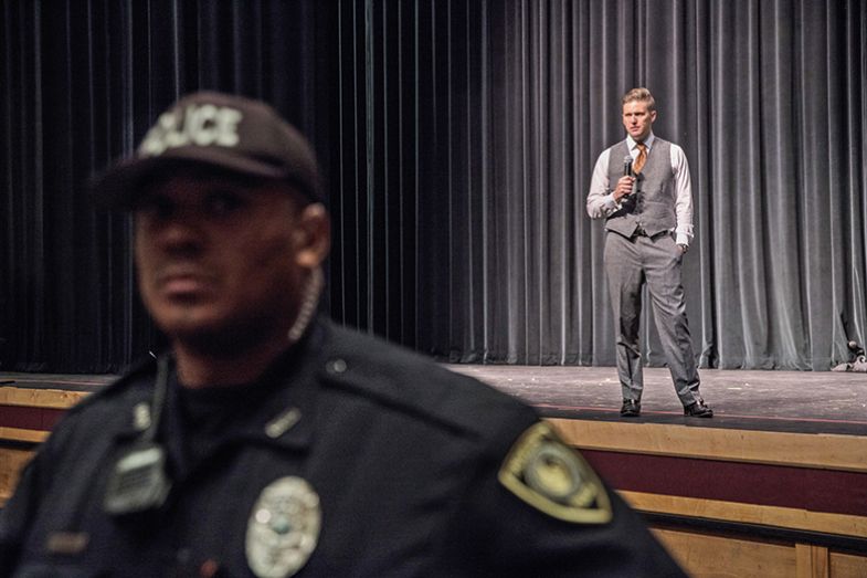 Richard Spencer on stage Richard Spencer on stage