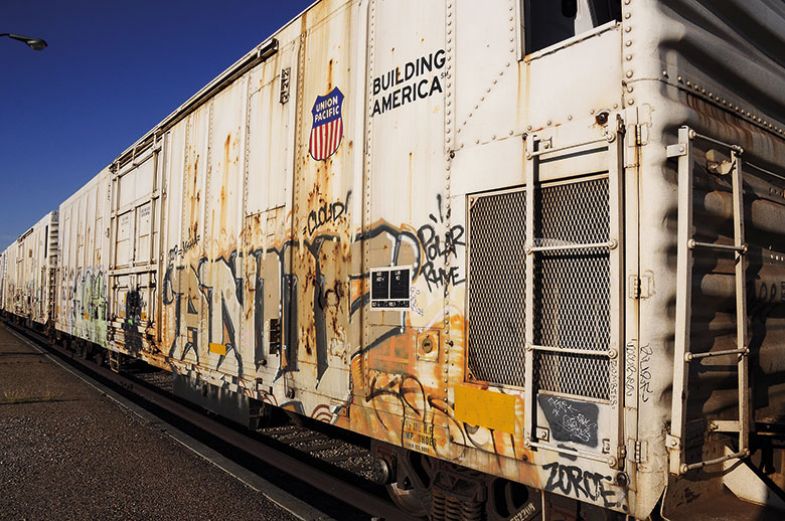 side of train side of train