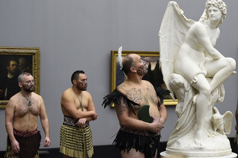 Cultural group Ngati Ranana attend an exhibition in Berlin of Gottfried Lindauer’s Maori portraits Cultural group Ngati Ranana attend an exhibition in Berlin of Gottfried Lindauer’s Maori portraits