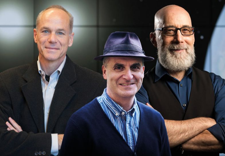 Montage of Adam Frank, Evan Thompson and Marcelo Gleiser Montage of Adam Frank, Evan Thompson and Marcelo Gleiser as described in the article