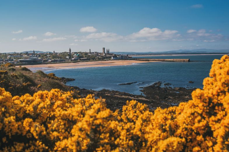 East Sands in St Andrews, Fife, Scotland. East Sands in St Andrews, Fife, Scotland as mentioned in the copy