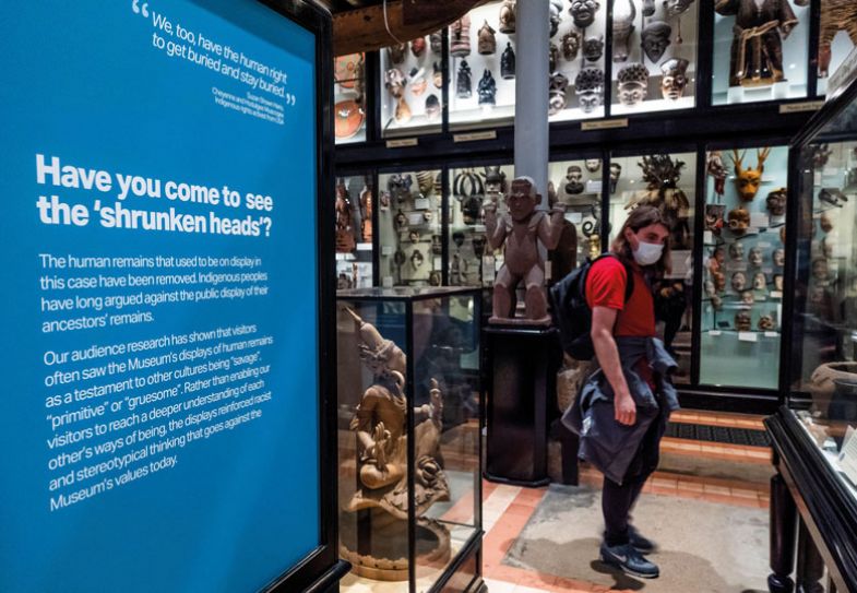 The shrunken heads have now been removed at the Pitt Rivers Museum The shrunken heads have now been removed at the Pitt Rivers Museum as described in the article
