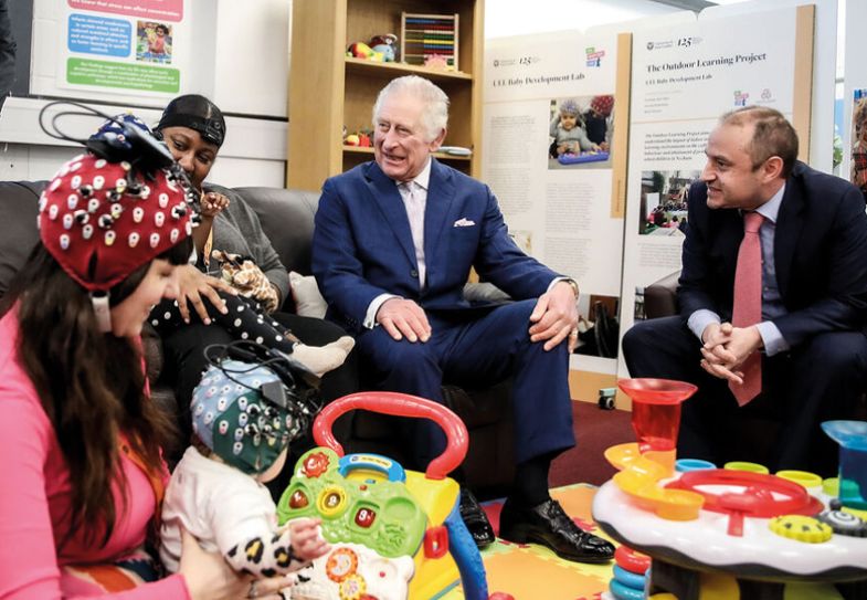 Prince Charles visit looking at early childhood development, cognitive neuroscientist Prince Charles visit looking at early childhood development, cognitive neuroscientist
