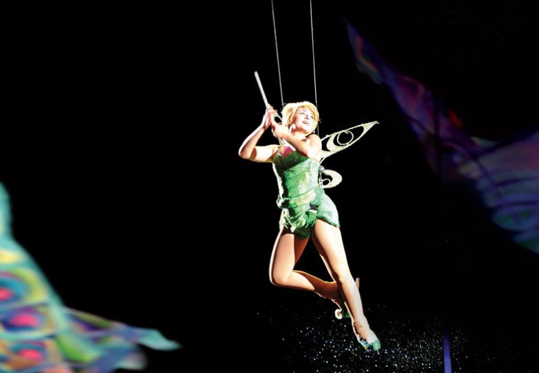 Tinker Bell performs during a Disney on Ice to illustrate the Tinkerbell effect Tinker Bell performs during a Disney on Ice production