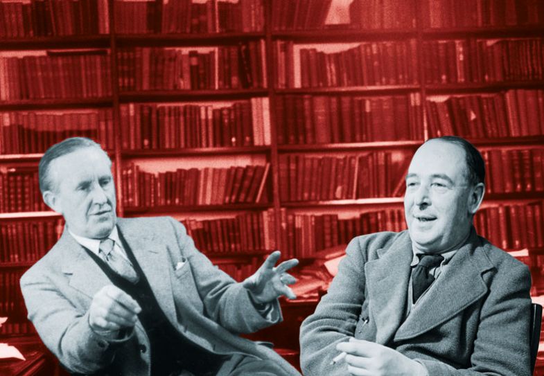 John Ronald Reuel Tolkien and Clive Staples Lewis montage John Ronald Reuel Tolkien and Clive Staples Lewis montage as described in the article