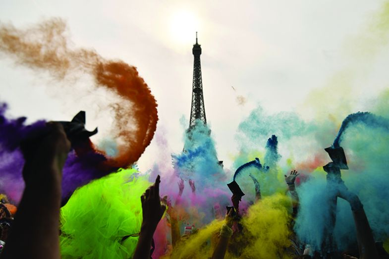 Eiffel Tower and colours Eiffel Tower and colours