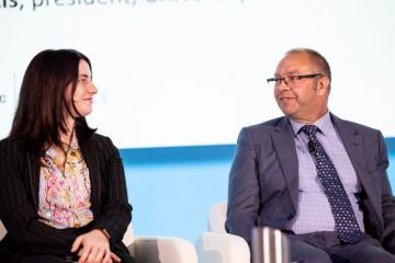 Matilda Langford and Barry Judd at the World Academic Summit