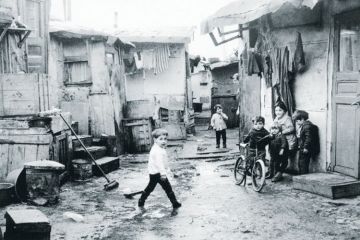 A bidonville in Saint Denis, 1963 A bidonville in Saint Denis, 1963