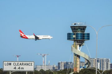 Air traffic control tower at Sydney Kingsford-Smith Airport