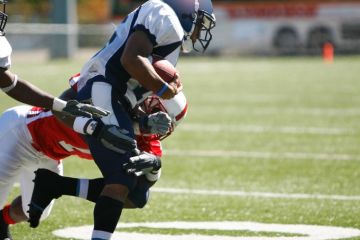 An American football match
