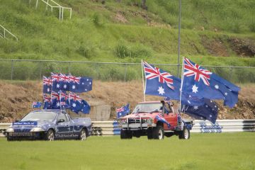 Australia Day UTE run Darwin, Northern Territory, Australia