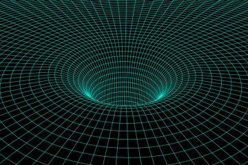 A mathematical representation of a black hole