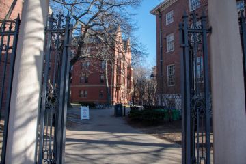 Boston, MS, USA, December 9th 2018-Harvard University was funded in 1636 and named after its first benefactor John Harvard