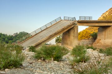 Broken bridge