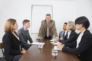 Business people in a seminar