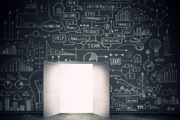 Doorway representing business solutions