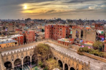 Cairo skyline from roof of Amir al-Maridani mosque Cairo skyline from roof of Amir al-Maridani mosque