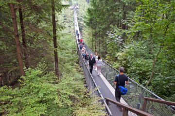 Capilano suspension bridge, Vancouver, Canada 