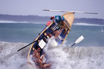 Capsizing boat