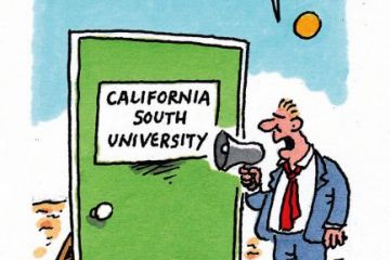 Cartoon on fake university