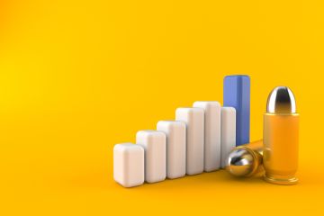 Bar chart with a bullet, symbolising the USS dispute