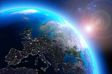 City lights in Europe seen from space City lights in Europe seen from space